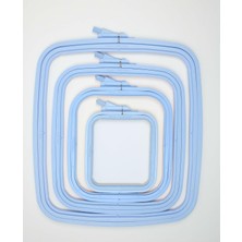 4 Boy Vidalı Plastik Kare Kasnak Seti (4'lü Set) Mavi