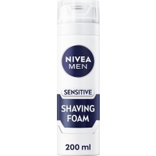 Men Erkek Hassas Tıraş Köpüğü 200 Ml, Hassas Ciltlere Özel Hızlı Koruma, Yanma Karşıtı,
