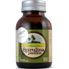 Hawaiian Spirulina Pacifica - 200TABLETX500MG - NET:100G Cam Kavanoz Hawaii'den Spirulina Raw Vegan
