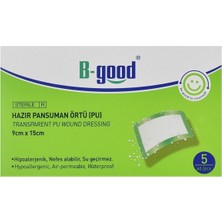 B-Good Şeffaf Hazır Pansuman 9cm x 15CM 5li Yara Örtüsü
