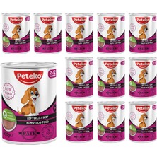 Yavru Köpek Biftekli Pate 400 gr x 12 Adet