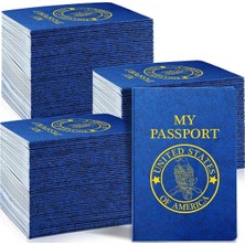 Boş Pasaport Defteri, Mavi Pasaport Defteri, 10 x 13,5 cm Oyun Sahte Pasaport Çocuklar Için Toplu