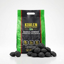 Kohlen Bioglut 5 kg Bbq Kömür – Bio Yumurta Press-Uzun Süreli Yanma, Premium Mangal Kömürü