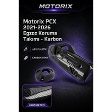 Pcx 2021-2026 Egzoz Koruma Takımı - Karbon