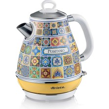 Positano Elektrikli Su Isıtıcı 1,7 Litre Kettle 2869/0P - Paslanmaz Çelik Gövde, Handmade Decor