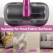 Şarjlı Uv-C Işınlı Mini El Süpürgesi, 5000-8000PA Güçlü Emiş 100W, Çarşaf Yatak Yastık