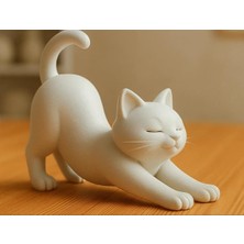 Housetrend Dekoratif Sevimli Kedi Biblo Dekorasyon Cute Cat