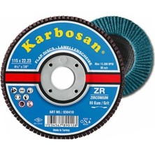 Karbosan 983465 Premium Line Zr Flap Disk Zımpara 115X22.23MM 80 Kum