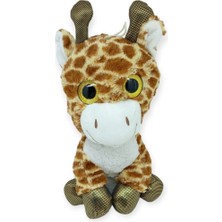 Peluş Cam Gözlü Hayvanlar 25 cm - Zürafa (Lisinya)