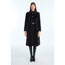 Aksesuar Detaylı Peluş Kaban Siyah Zühre 13874