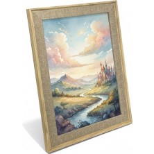 Premium Serisi 20 * 30 cm Ahşap Resim Çerçevesi Bej
