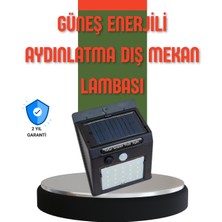 Hareket Sensörlü Güneş Enerjili Dış Mekan LED Lamba 100/144 LED - Lisinya