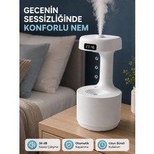 Ultrasonik Hava Nemlendirici 800 ml Aromaterapi Difüzör Ters Su Damlası Efektli - Lisinya