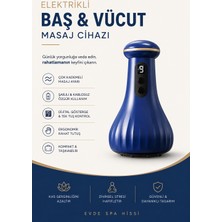 Elektrikli Baş, Vücut Masaj Cihazı Şarjlı, Dijital Göstergeli - Lisinya