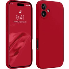 Ankaverse®  iPhone 16 Plus Kılıf First Silikon - Kırmızı