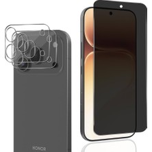 Nanospace Honor 600 Pro 5g Uyumlu Temperli Sert Hayalet Cam Ekran Koruucu ve Şeffaf Lens Koruyucu