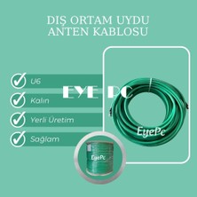 Eye Pc 35 Metre Uydu Çanak Anten Lnb Televizyon Tv Sinyal Kablosu 35M / 35M Rg6 U6 /dış Mekan/k