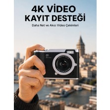48 Mp Dijital Kamera 4K Video Çekim Özellikli Kompakt Tasarım - Lisinya