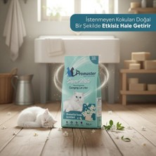 Süper Beyaz Doğal Bentonit Topaklanan Kedi Kumu Marsilya Sabunu Kokulu 5 Lt