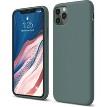 Ankaverse®  iPhone 11 Pro Kılıf First Silikon - Koyu Yeşil