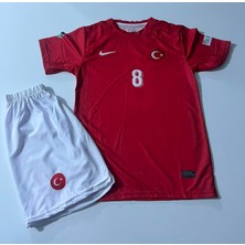 Candy Cup Türkiye Ardagüler Yeni Sezon Özel Tasarım 8 Numara Kırmızı Çocuk Futbol Forması 2li Set H