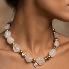THEIA GemWorks Jaleh - Dumanlı Kuvars ve Hematit El Yapımı Kolye