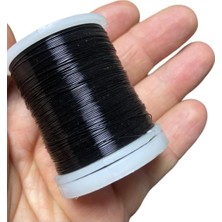 Bakır Çiçek Teli 0,30 mm - Takı Teli - Hobi Teli - 1 Makara - (Ort 50 Metre) 030TEL Siyah