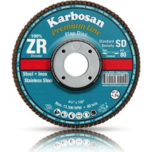 Karbosan 983460 Premium Line Zr Flap Disk Zımpara 115X22.23MM 60 Kum