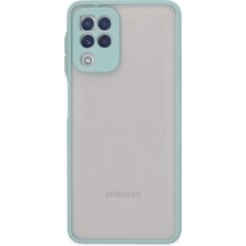 Ankaverse®  Samsung Galaxy A22 Kılıf Montreal Silikon Kapak - Turkuaz