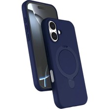 Ankaverse®   iPhone 17 Regal Magsafe Standlı Kapak - Lacivert