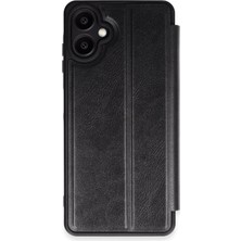 Ankaverse®  Samsung Galaxy A06 Kılıf Flip Cover - Siyah