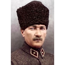 Aden Dijital Dekoratif Mustafa Kemal Atatürk Kanvas Tablo