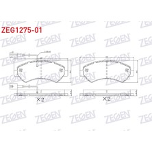 Delphi Ön Fren Balatası Zegen ZEG127501 Ducato 2006-2024 Boxer / Jumper 2006-2024 / 2024+ Oem 77364318