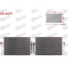 Valeo Klima Kondanseri Veka 434421 Sprinter 2006-2018 / 2018+ 651 Motor Crafter 2006-2018 Oem 9065000054