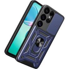 Ankaverse®  Samsung Galaxy S26 Ultra Pars Lens Yüzüklü Silikon - Lacivert