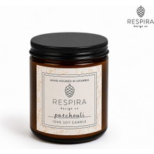 Respira Design Co. %100 Soya Wax Kavanoz Mum - Patchouli