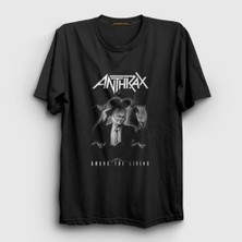 Presmono Unisex Siyah Living Anthrax T-Shirt