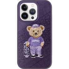 Covpor Santa Barbara Polo Racquet Club iPhone 13 Pro Kılıf Crete 3boyutlu Pu Deri Içi Süet Kapak