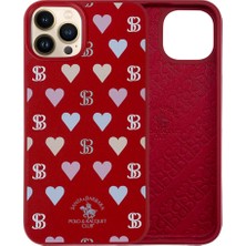 Covpor Santa Barbara Polo Racquet Club iPhone 13 Pro Max Kılıf Pu Deri Üzeri Desenli Baskılı Prudence Kapak