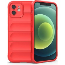 Ankaverse®  iPhone 12 Kılıf Optimum Silikon - Kırmızı