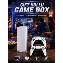 Hace Bazaar 3D Çift Oyun Kollu 4K Hd Ekran Nostaljik 20.000 Oyunlu Beyaz Game Box