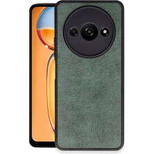 Ankaverse®   Redmi A3 4g Kılıf Aras Deri Kapak - Koyu Yeşil