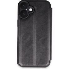 Ankaverse®  iPhone 16 Plus Kılıf Flip Cover - Siyah