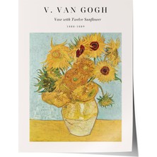 1001 Çerçevesiz Poster Vincent Van Gogh Ayçiçekleri Tablosu Salon Dekoru Poster 113563, 50 x 70