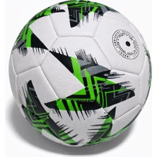 1001 Aksu Futbol Topu Dikişli Tpu Deri 5 Numara 380GR 32 Panel (Yeşil-Siyah-Beyaz)