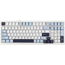 1001 F99 3 Modlu Rgb Hot Swap Mekanik Reaper Switch Kablosuz Makrolu Klavye Lacivert