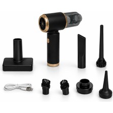 1001 Shopexxtra Kablosuz El Süpürgesi ve Hava Üfleyici, 60W Mini Şarjlı Süpürge, USB Type-C Şarjl