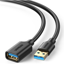 1001 USB 3.0 Uzatma Kablosu, 2 Metre, Siyah | Web Kamerası, Gamepad, USB Klavye, Fare, Flash Sürücü,