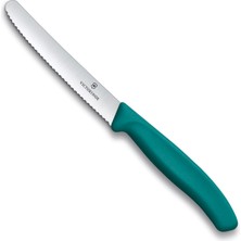 1001 6.7834.C1 Swiss Classic 11CM Tırtıklı Domates Bıçağı, Yeşil