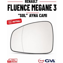GVA Renault Fluence Megane 3 Sol Isıtmalı Ayna Camı